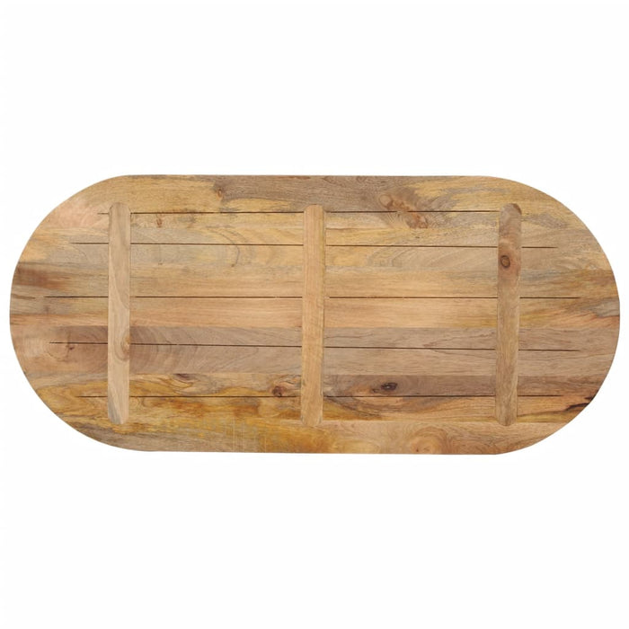 Blat de masă oval, 90x40x2,5 cm, lemn masiv de mango WALTI