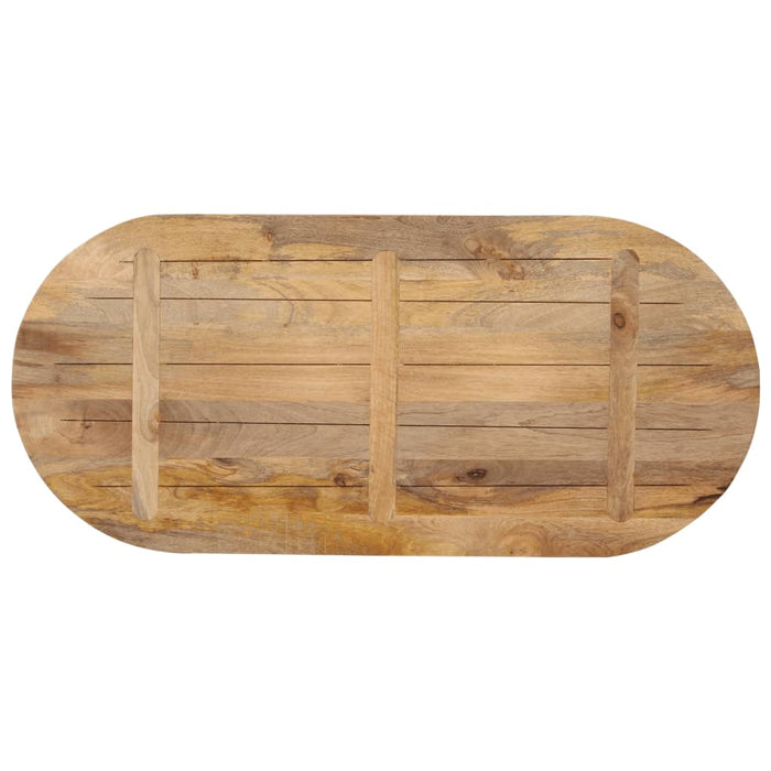 Blat de masă oval, 120x50x3,8 cm, lemn masiv de mango - WALTI WALTI