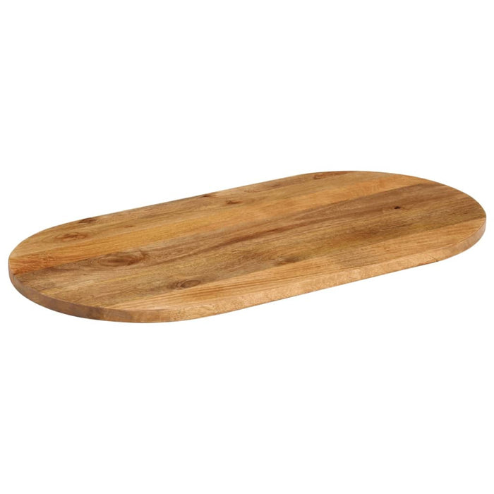 Blat de masă oval, 80x40x3,8 cm, lemn masiv de mango WALTI