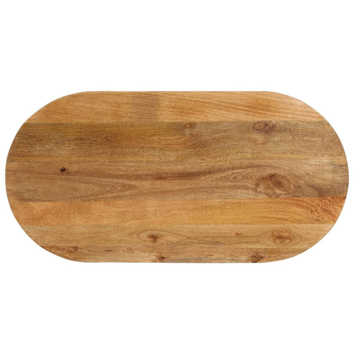 Blat de masă oval, 140x50x3,8 cm, lemn masiv de mango WALTI