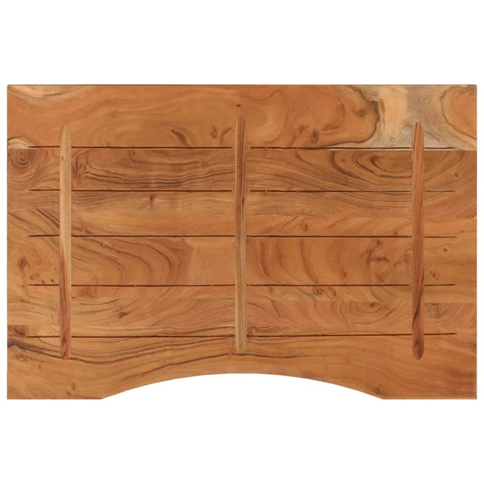 Blat de birou 80x60x2,5 cm dreptunghiular lemn masiv de acacia - WALTI WALTI