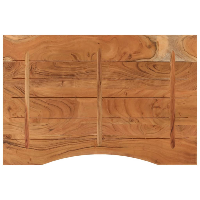 Blat de birou 100x60x2,5 cm dreptunghiular lemn masiv de acacia - WALTI WALTI
