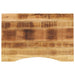 Blat birou cu decupaj curbat 90x50x2,5 cm lemn masiv mango brut - WALTI WALTI