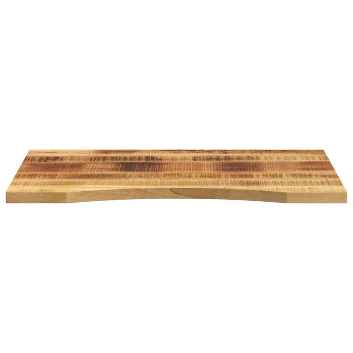 Blat birou cu decupaj curbat 90x50x2,5 cm lemn masiv mango brut - WALTI WALTI