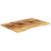 Blat birou cu decupaj curbat 100x50x2,5cm lemn masiv mango brut - WALTI WALTI