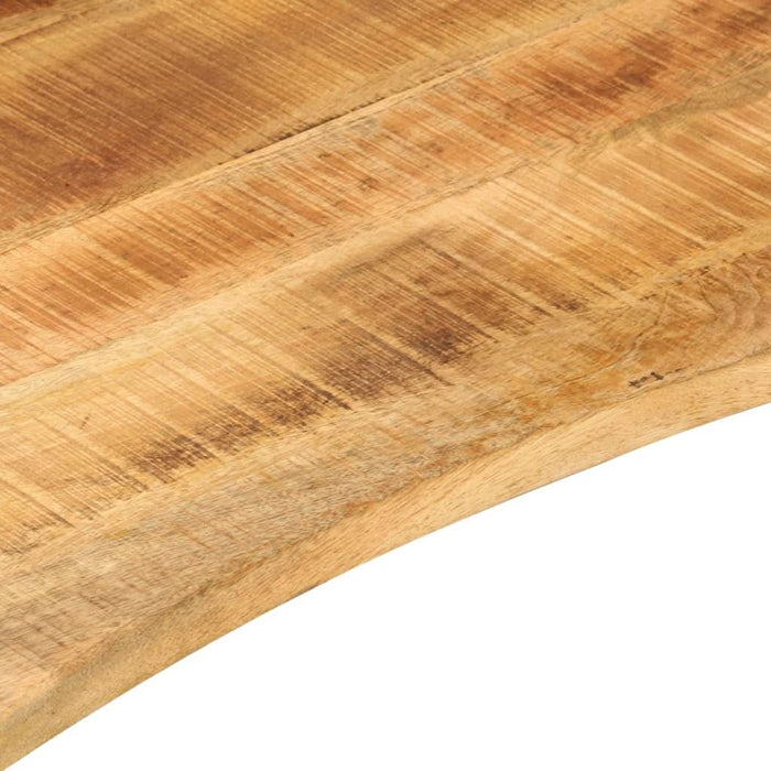 Blat birou cu decupaj curbat 110x50x2,5cm lemn masiv mango brut - WALTI WALTI