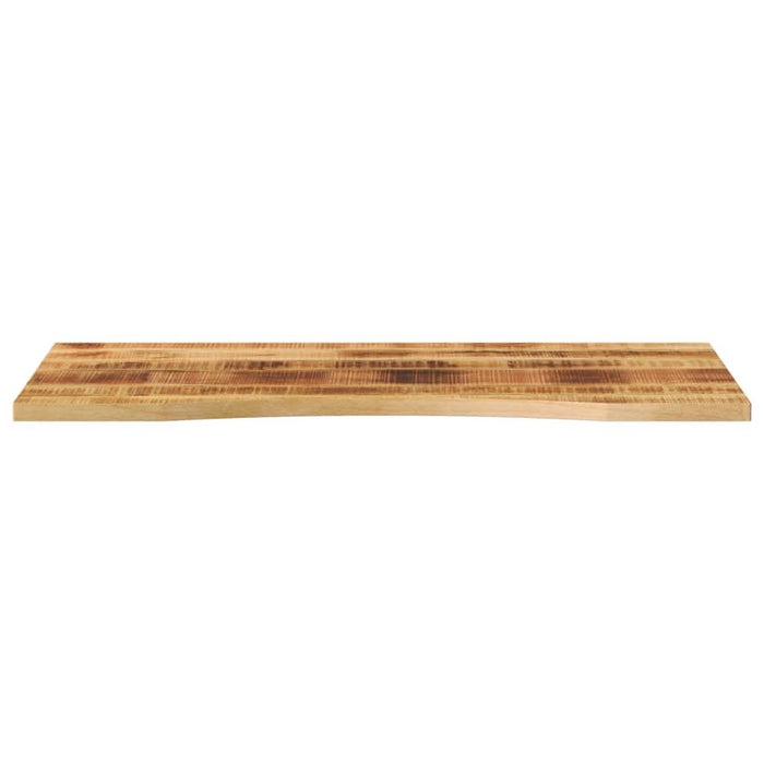 Blat birou cu decupaj curbat 140x50x2,5cm lemn masiv mango brut - WALTI WALTI