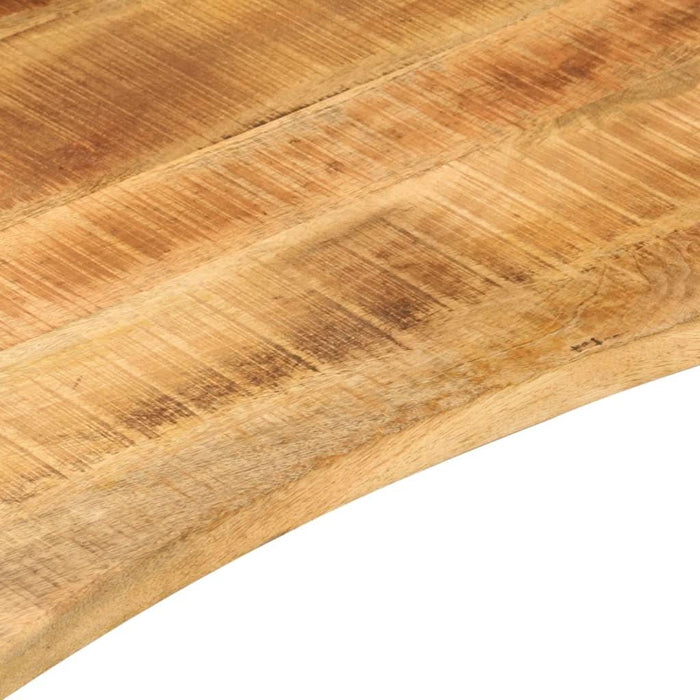 Blat birou cu decupaj curbat 140x50x2,5cm lemn masiv mango brut - WALTI WALTI