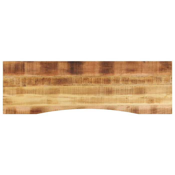 Blat birou cu decupaj curbat 160x50x2,5cm lemn masiv mango brut - WALTI WALTI