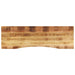 Blat birou cu decupaj curbat 160x50x2,5cm lemn masiv mango brut - WALTI WALTI