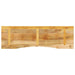 Blat birou cu decupaj curbat 160x50x2,5cm lemn masiv mango brut - WALTI WALTI