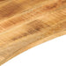 Blat birou cu decupaj curbat 160x50x2,5cm lemn masiv mango brut - WALTI WALTI