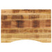 Blat birou cu decupaj curbat 80x60x2,5 cm lemn masiv mango brut - WALTI WALTI