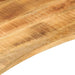 Blat birou cu decupaj curbat 80x60x2,5 cm lemn masiv mango brut - WALTI WALTI