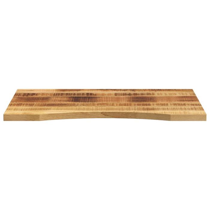 Blat birou cu decupaj curbat 90x60x2,5 cm lemn masiv mango brut - WALTI WALTI