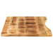 Blat birou cu decupaj curbat 140x60x2,5cm lemn masiv mango brut - WALTI WALTI