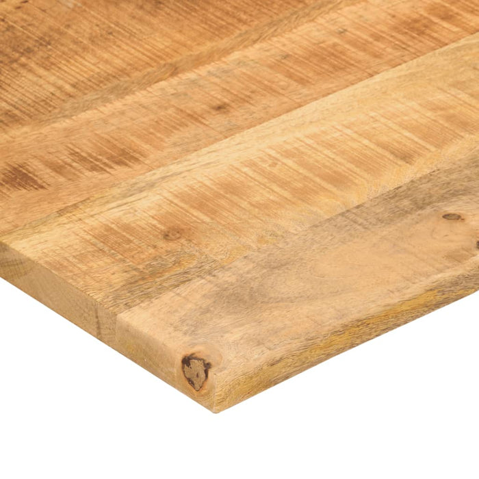 Blat birou cu decupaj curbat 140x60x2,5cm lemn masiv mango brut - WALTI WALTI