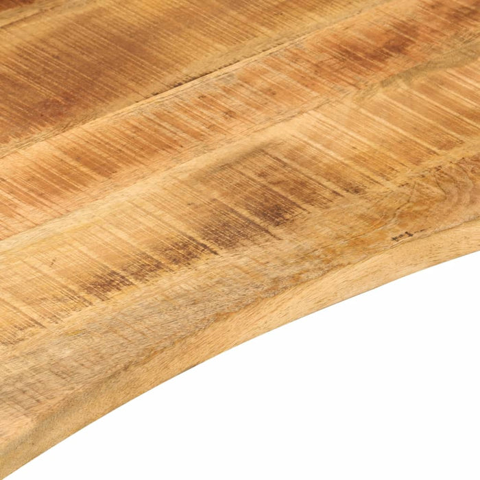 Blat birou cu decupaj curbat 140x60x2,5cm lemn masiv mango brut - WALTI WALTI