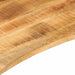 Blat birou cu decupaj curbat 140x60x2,5cm lemn masiv mango brut - WALTI WALTI