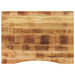 Blat birou cu decupaj curbat 100x80x2,5cm lemn masiv mango brut - WALTI WALTI