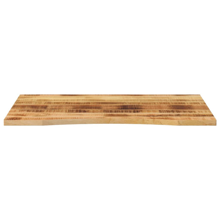 Blat birou cu decupaj curbat 100x80x2,5cm lemn masiv mango brut - WALTI WALTI