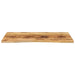 Blat birou cu decupaj curbat 100x80x2,5cm lemn masiv mango brut - WALTI WALTI