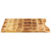 Blat birou cu decupaj curbat 100x80x2,5cm lemn masiv mango brut - WALTI WALTI