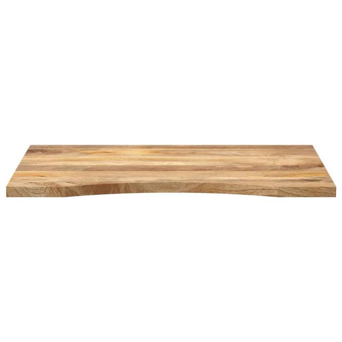 Blat birou cu decupaj curbat 80x50x2,5 cm lemn masiv mango brut - WALTI WALTI