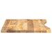 Blat birou cu decupaj curbat 80x50x2,5 cm lemn masiv mango brut - WALTI WALTI