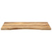 Blat birou cu decupaj curbat 90x50x2,5 cm lemn masiv mango brut - WALTI WALTI