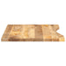 Blat birou cu decupaj curbat 90x50x2,5 cm lemn masiv mango brut - WALTI WALTI