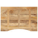 Blat birou cu decupaj curbat 100x50x2,5cm lemn masiv mango brut - WALTI WALTI