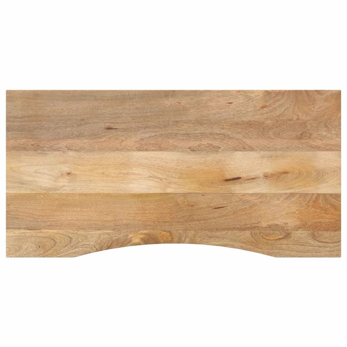 Blat birou cu decupaj curbat 110x50x2,5cm lemn masiv mango brut - WALTI WALTI