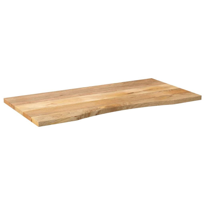Blat birou cu decupaj curbat 110x50x2,5cm lemn masiv mango brut - WALTI WALTI