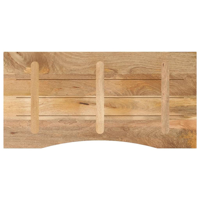 Blat birou cu decupaj curbat 110x50x2,5cm lemn masiv mango brut - WALTI WALTI