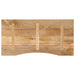 Blat birou cu decupaj curbat 110x50x2,5cm lemn masiv mango brut - WALTI WALTI