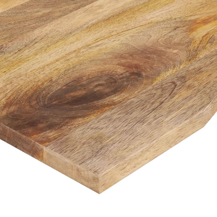Blat birou cu decupaj curbat 110x50x2,5cm lemn masiv mango brut - WALTI WALTI