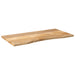 Blat birou cu decupaj curbat 120x50x2,5cm lemn masiv mango brut - WALTI WALTI