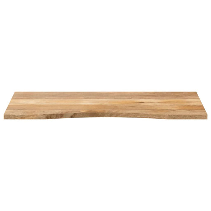 Blat birou cu decupaj curbat 120x50x2,5cm lemn masiv mango brut - WALTI WALTI