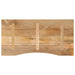 Blat birou cu decupaj curbat 120x50x2,5cm lemn masiv mango brut - WALTI WALTI