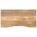 Blat birou cu decupaj curbat 140x50x2,5cm lemn masiv mango brut - WALTI WALTI