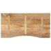 Blat birou cu decupaj curbat 140x50x2,5cm lemn masiv mango brut - WALTI WALTI