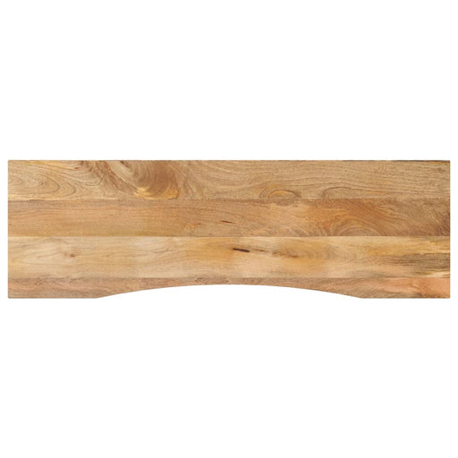 Blat birou cu decupaj curbat 160x50x2,5cm lemn masiv mango brut - WALTI WALTI