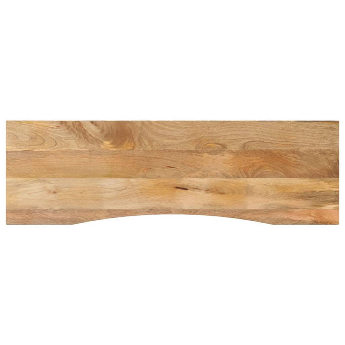 Blat birou cu decupaj curbat 160x50x2,5cm lemn masiv mango brut - WALTI WALTI