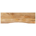 Blat birou cu decupaj curbat 160x50x2,5cm lemn masiv mango brut - WALTI WALTI
