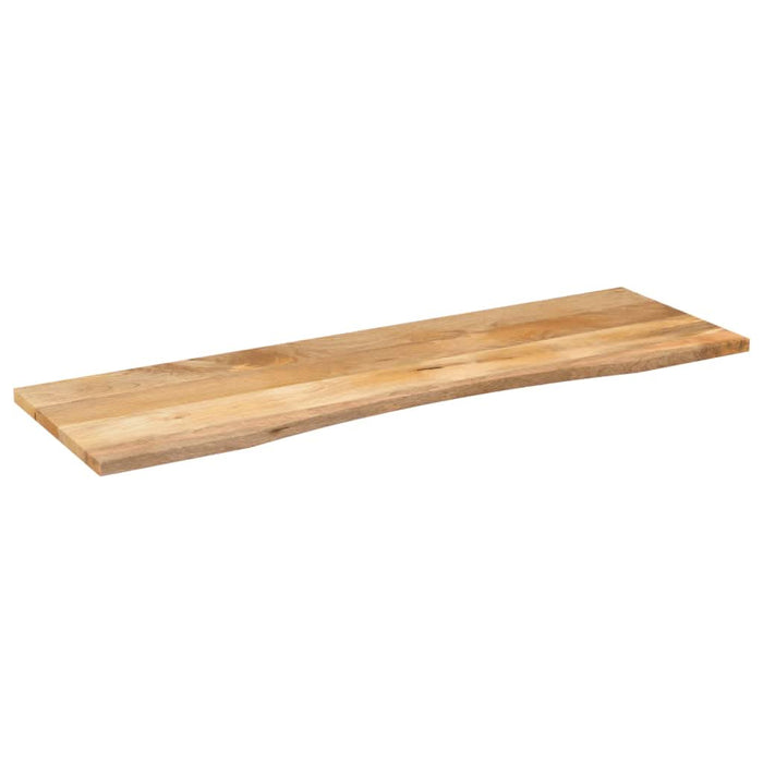 Blat birou cu decupaj curbat 160x50x2,5cm lemn masiv mango brut - WALTI WALTI