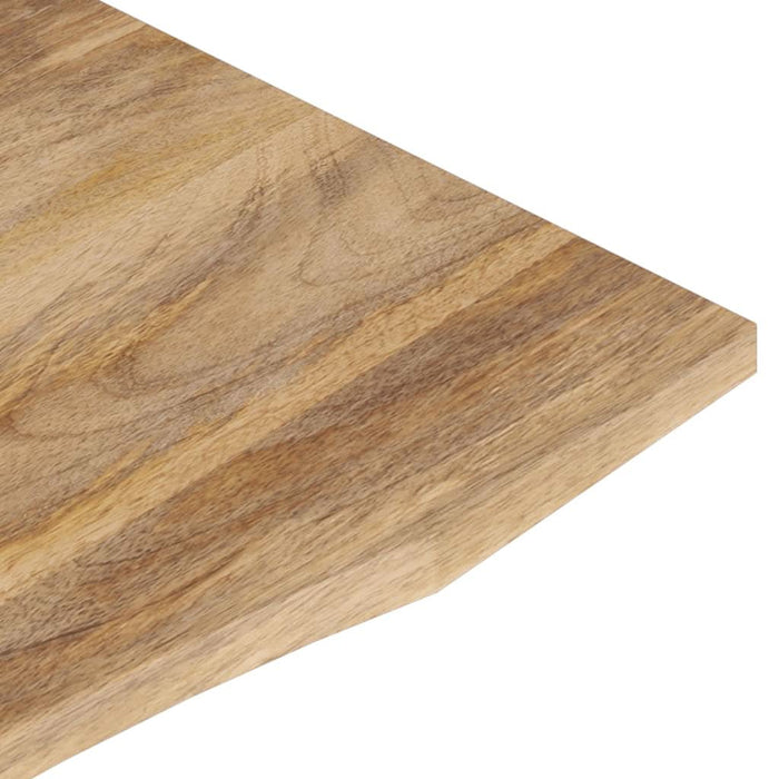 Blat birou cu decupaj curbat 160x50x2,5cm lemn masiv mango brut - WALTI WALTI