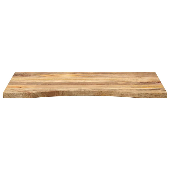 Blat birou cu decupaj curbat 90x60x2,5 cm lemn masiv mango brut - WALTI WALTI