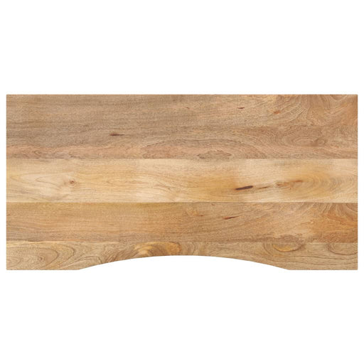 Blat birou cu decupaj curbat 110x60x2,5cm lemn masiv mango brut - WALTI WALTI