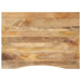 Blat birou cu decupaj curbat 100x80x2,5cm lemn masiv mango brut - WALTI WALTI